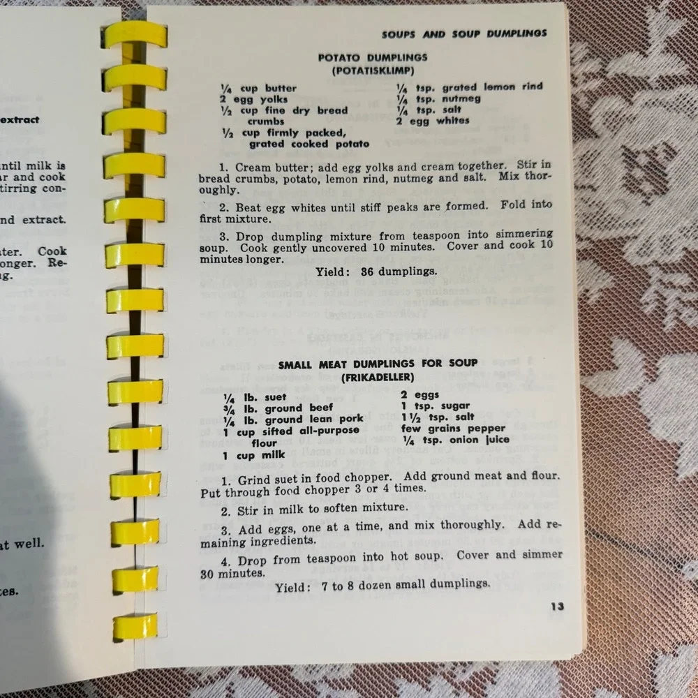 American Daughters of Sweden Cookbook 1955 Blue Yellow Good Vintage Recipes